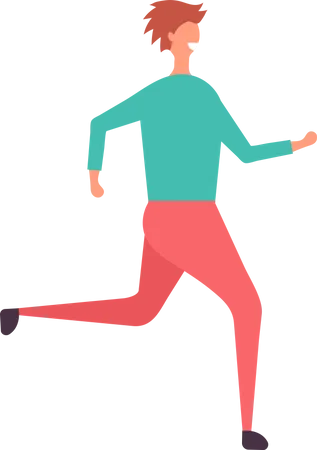 Man running  Illustration