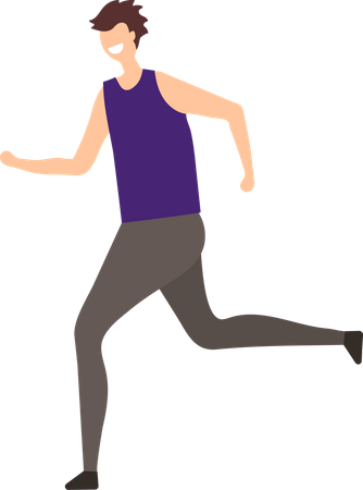 Man running  Illustration