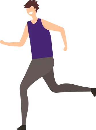 Man running  Illustration