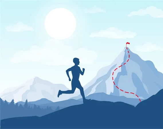 Man running  Illustration