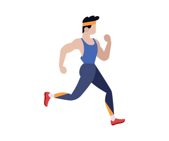 Man running  Illustration