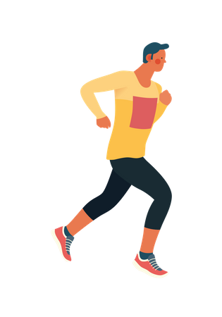 Man running  Illustration