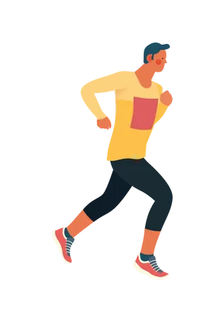 Man running  Illustration