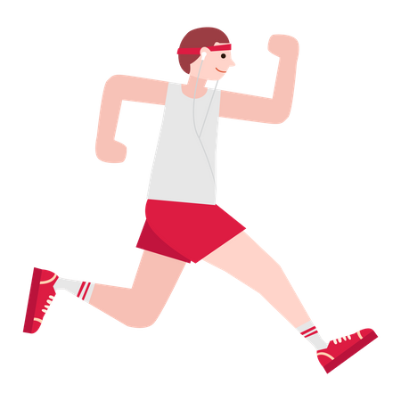 Man running  Illustration