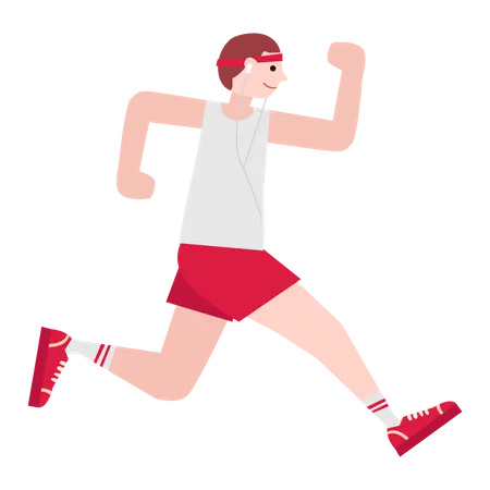 Man running  Illustration