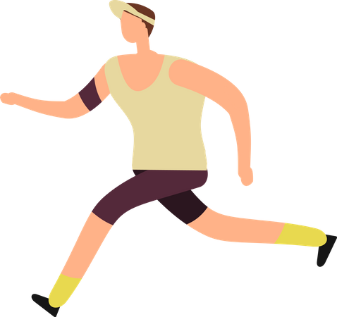 Man running  Illustration