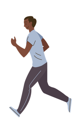 Man Running  Illustration