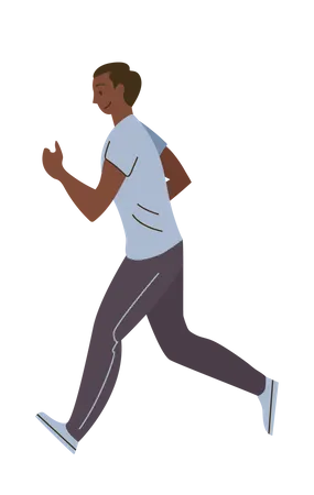 Man Running  Illustration