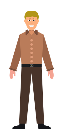 Man Standing  Illustration