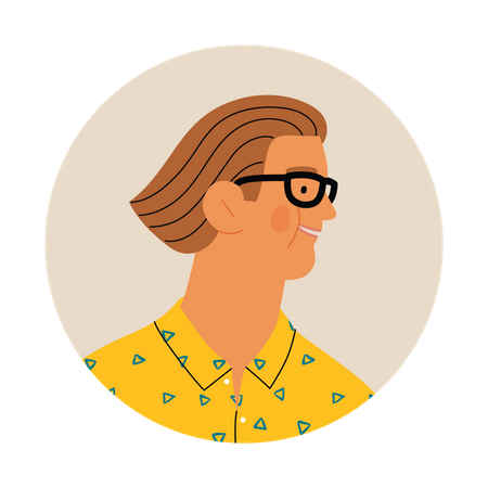 Man with googles  Illustration