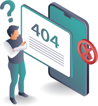 Manejo de errores 404, mejores prácticas y soluciones  Ilustración