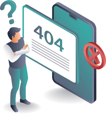 Manejo de errores 404, mejores prácticas y soluciones  Ilustración