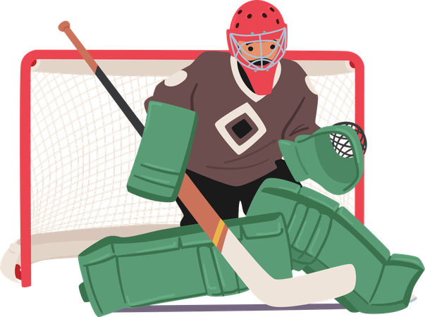 Match de hockey  Illustration