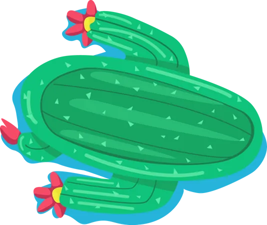 Matelas pneumatique en forme de cactus  Illustration