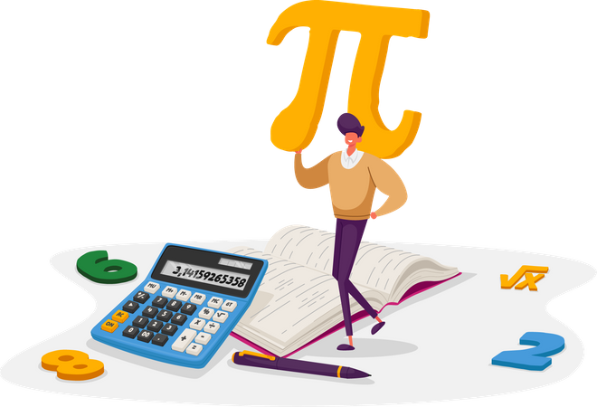 Matemáticas, Ciencias y Álgebra.  Ilustración