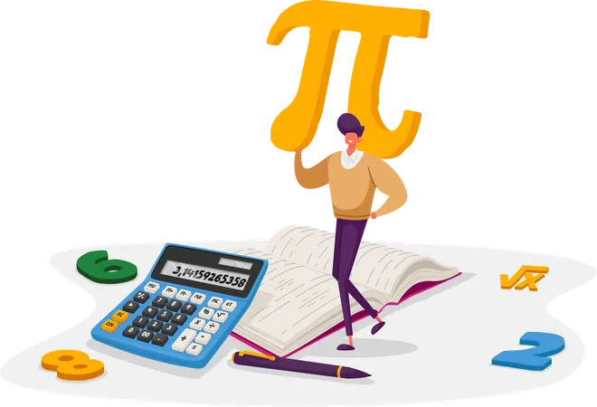 Matemáticas, Ciencias y Álgebra.  Ilustración