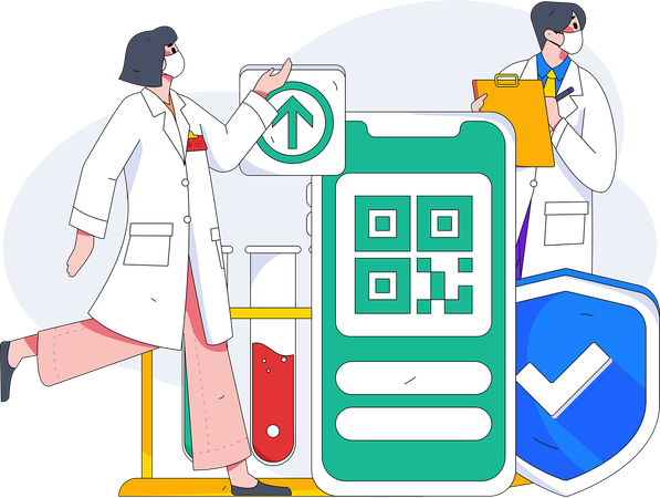 Medical app  イラスト