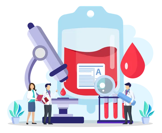 Medical Blood Test  Illustration