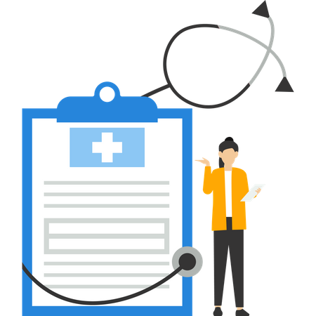 Medical checkup schedule  Illustration