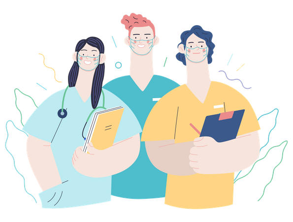 Medical practitioners  Illustration