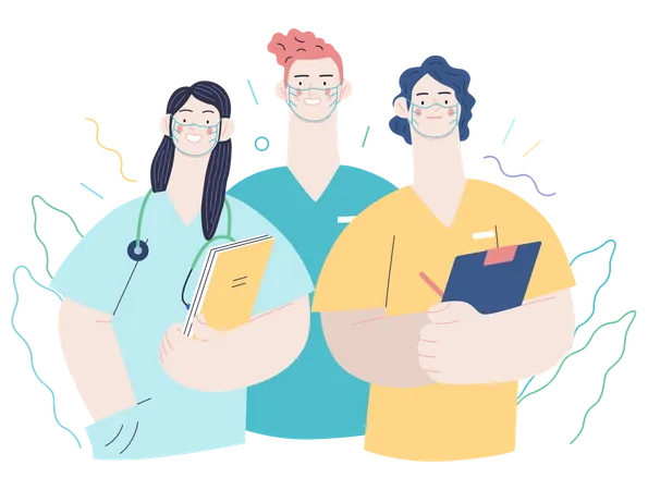 Medical practitioners  Illustration