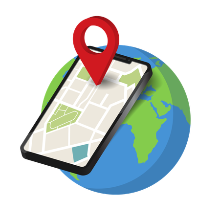 Mobile location  Illustration