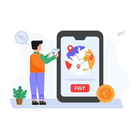 Mobile Payment  Illustration