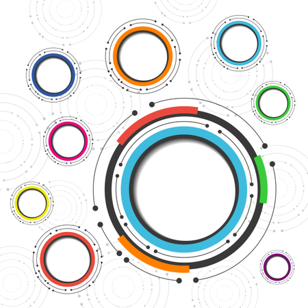 Modern Circle Infographic  Illustration