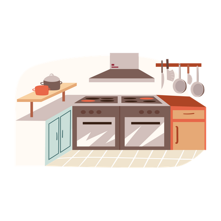 Modern kitchen  イラスト