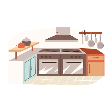 Modern kitchen  イラスト