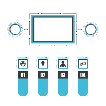 Modern Square Infographic  Illustration