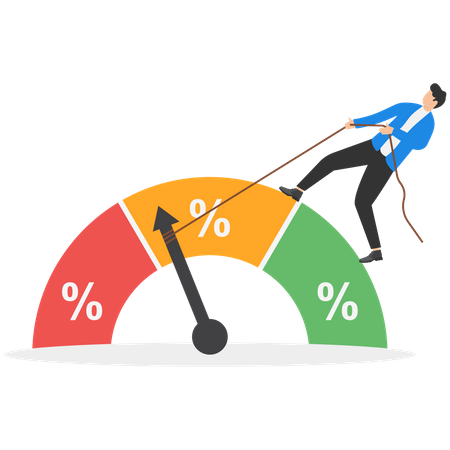 Monetary policy from the central bank or federal reserve to solve high inflation  Illustration