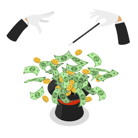 Money investment  Illustration