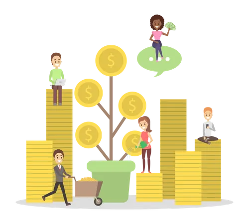 Money investment  Illustration