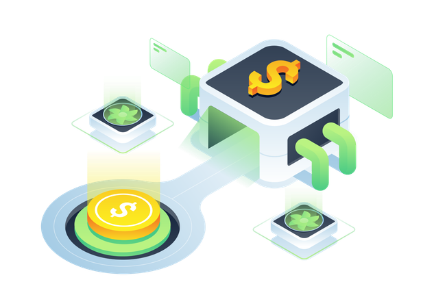 Money Machine maintenance  Illustration