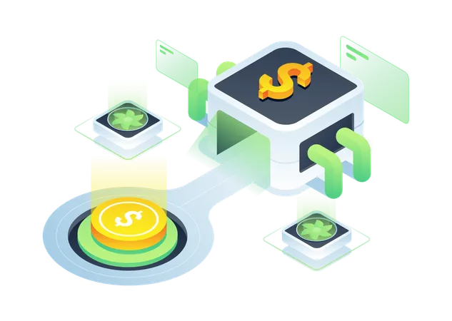 Money Machine maintenance  Illustration