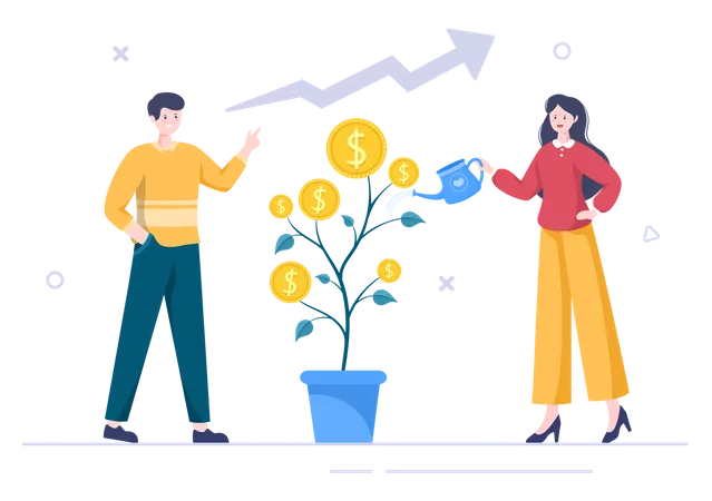 Money Tree Investment Financial  イラスト