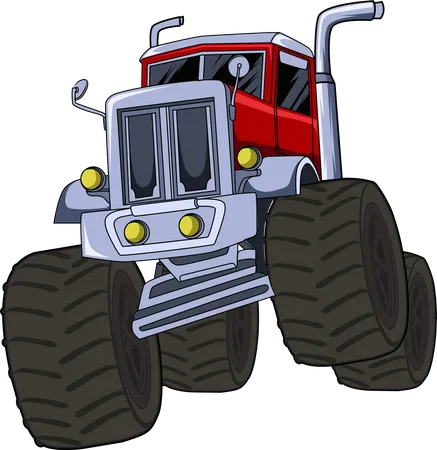 Großer Monstertruck  Illustration