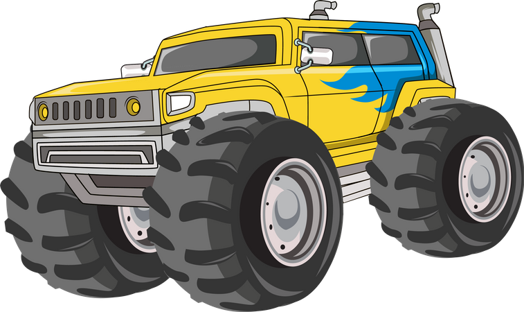 Großer Monstertruck  Illustration