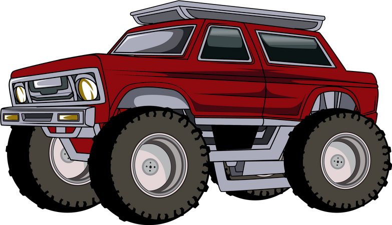 Monstertruck Auto  Illustration