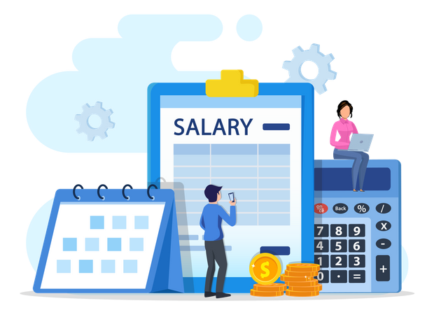 Monthly Salary  Illustration