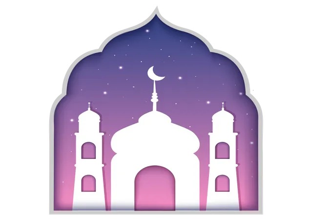 Mosquée islamique  Illustration