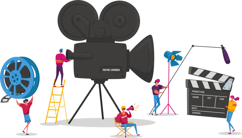 Movie industry  Illustration