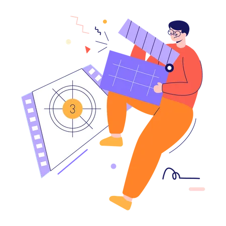 Movie maker  Illustration