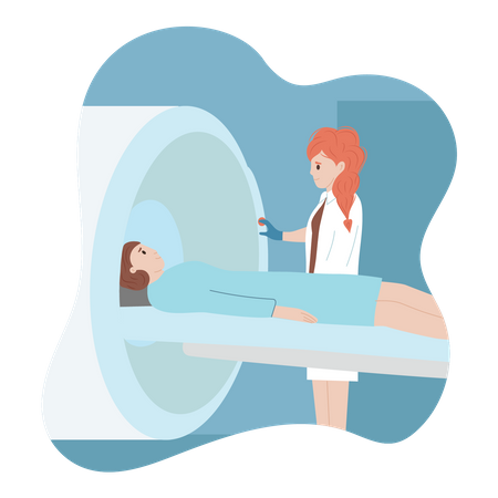 Mri scanning  Illustration