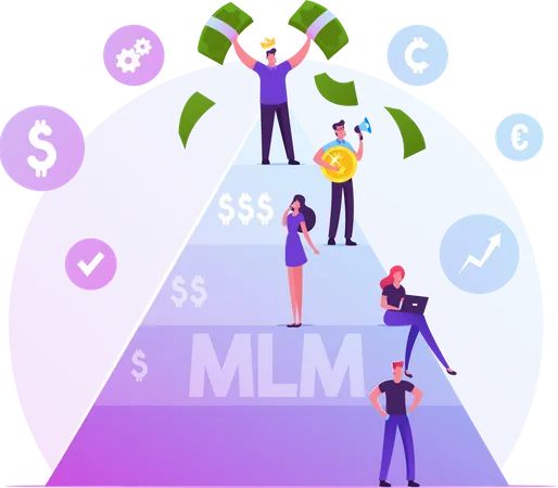 Multi Level Marketing Business  Illustration