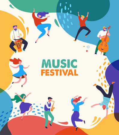 Music festival  イラスト