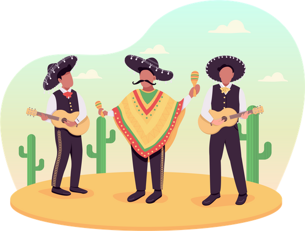 Músicos Mexicanos  Ilustração