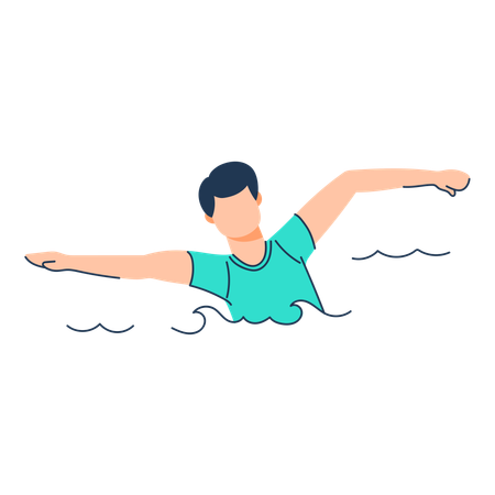 Natation  Illustration