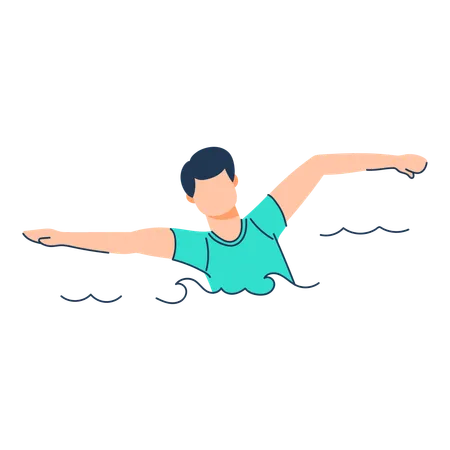 Natation  Illustration